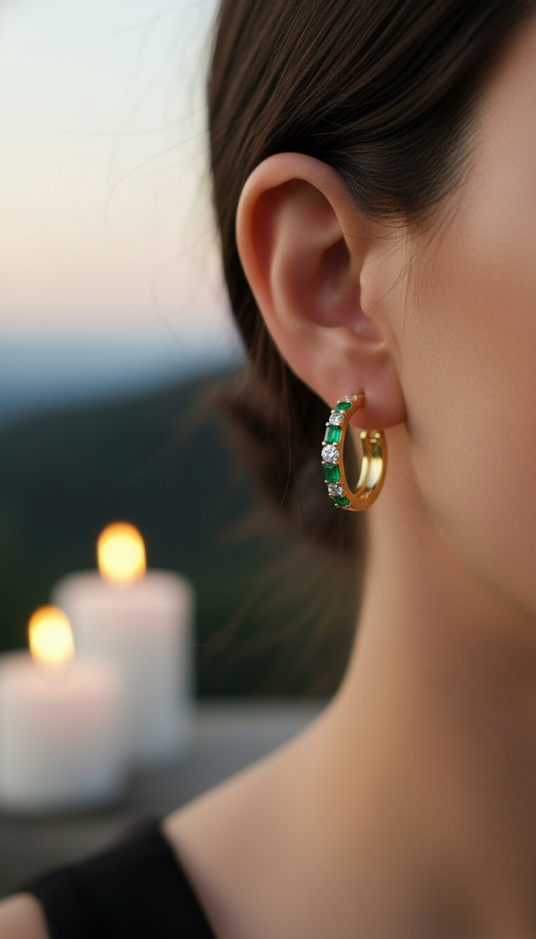 Emerald Earrings