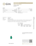 1.20 ct Pear Cut Colombian Emerald