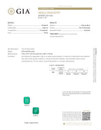 0.65 and 0.68 ct Emerald Cut Colombian Emerald