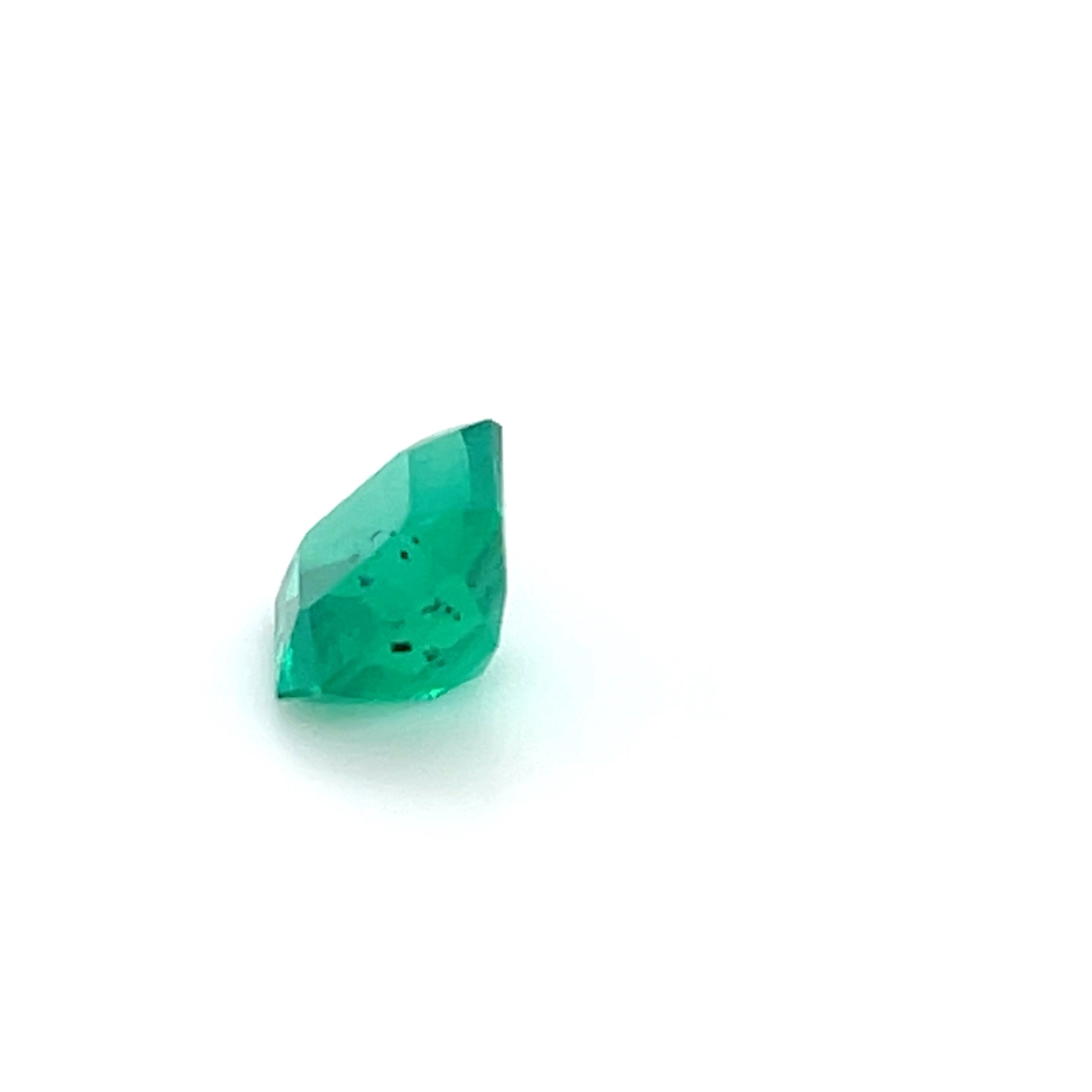 0.76 ct Square Cut Colombian Emerald