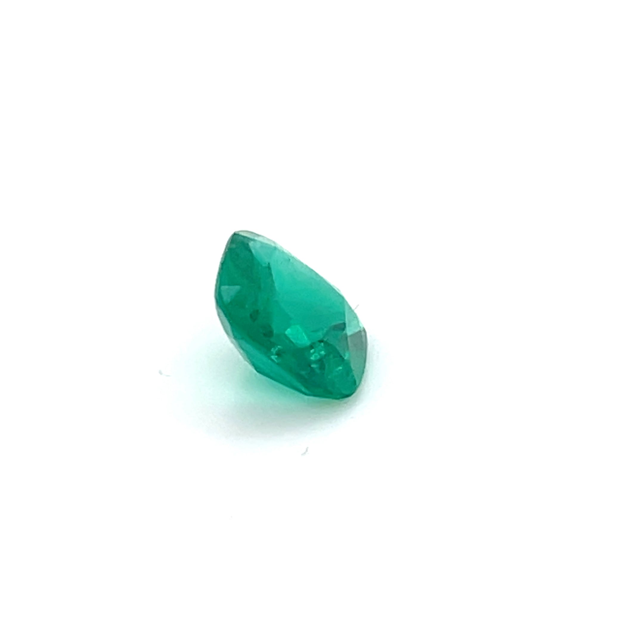 1.64 ct Cushion Cut GIA Colombian Emerald