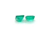 0.65 and 0.68 ct Emerald Cut Colombian Emerald