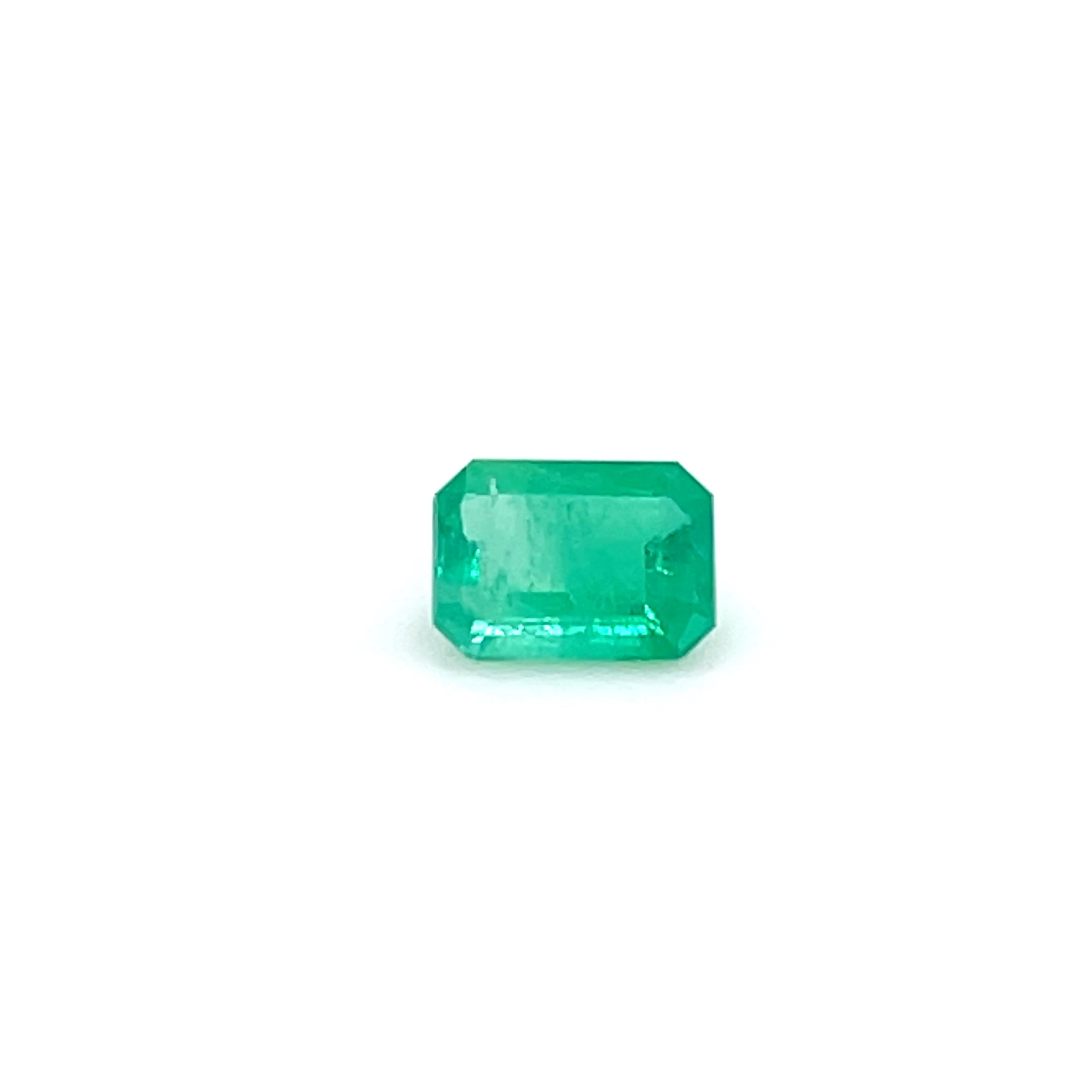 0.84 ct Emerald Cut GIA Colombian Emerald