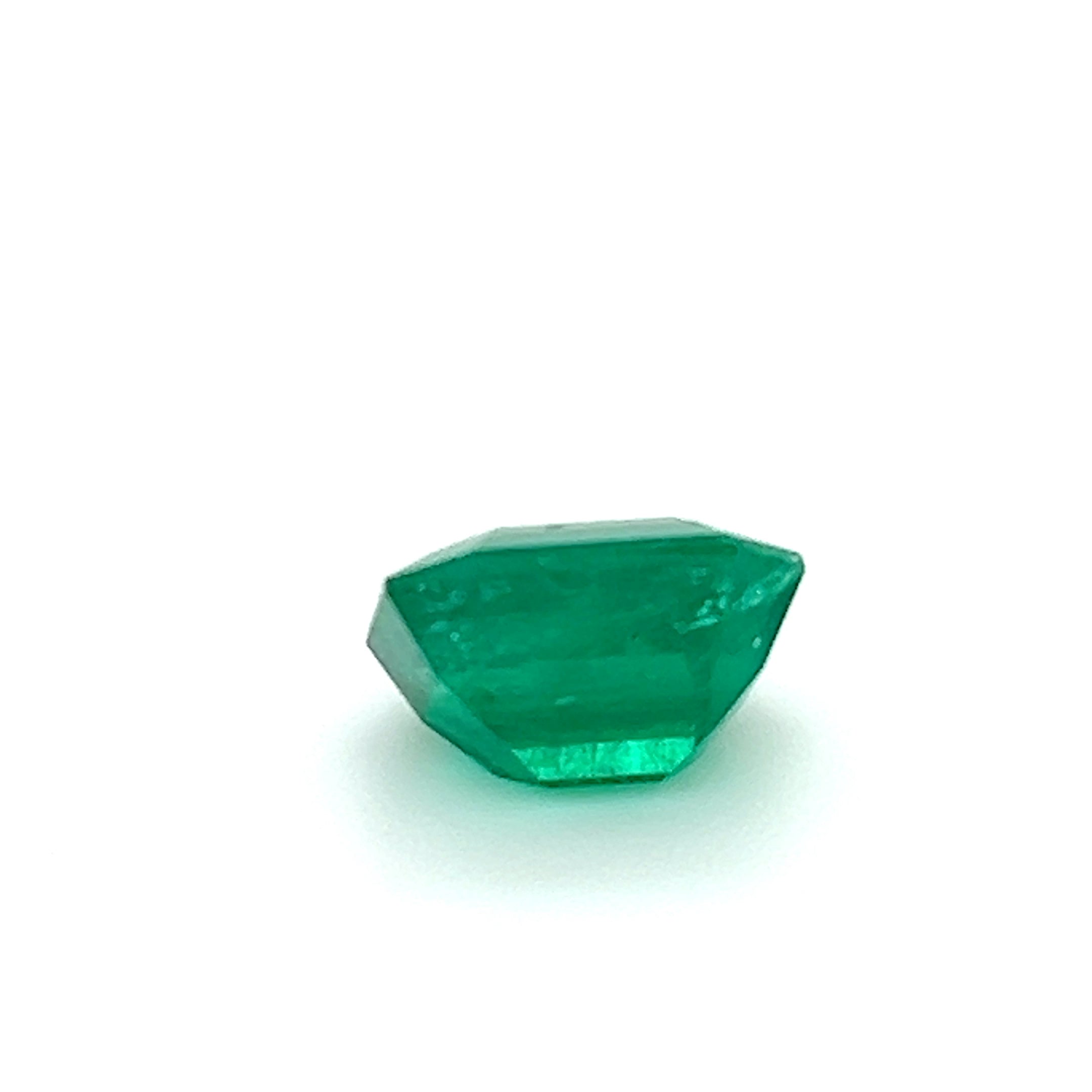 3.48 ct Emerald Cut Colombian Emerald