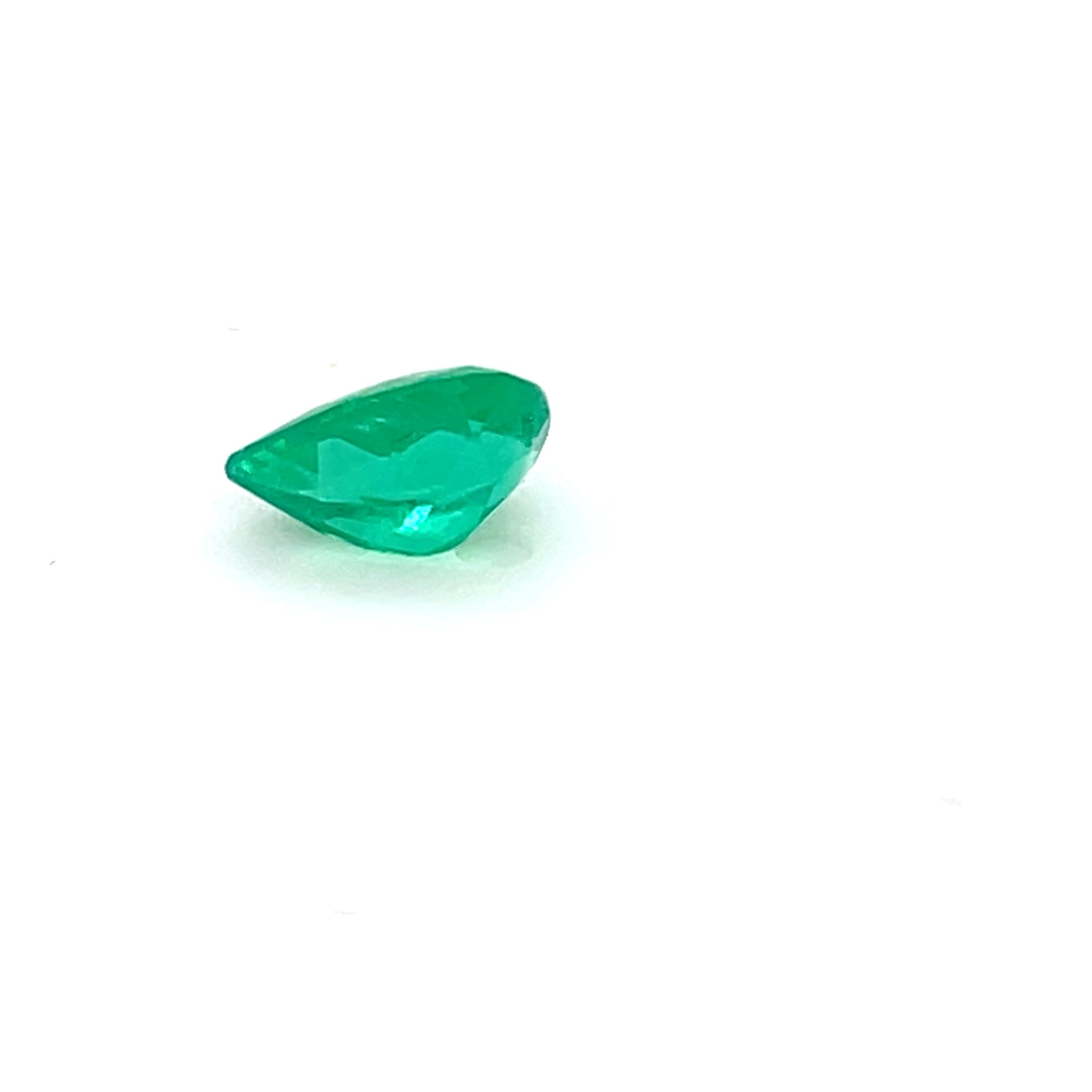 0.95 ct Pear Cut Colombian Emerald