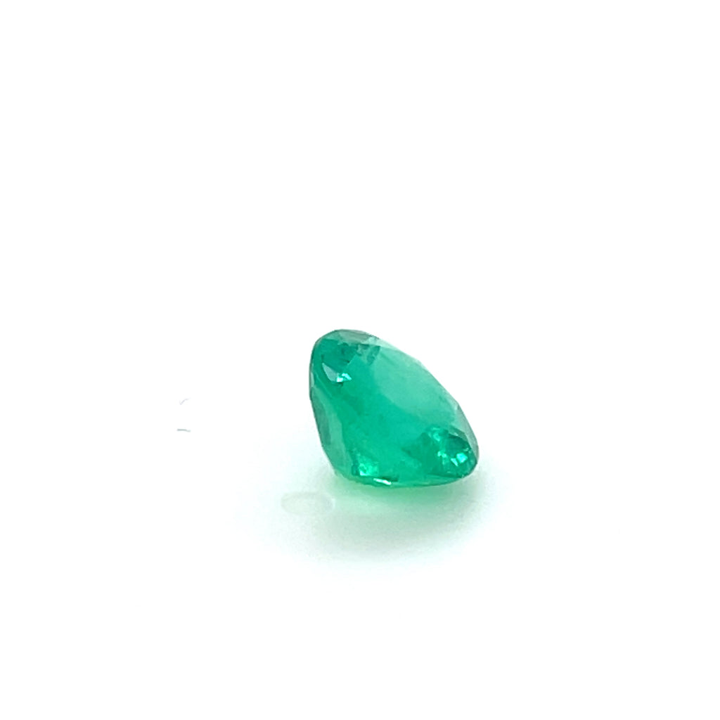 1.55 ct Round Cut Colombian Emerald