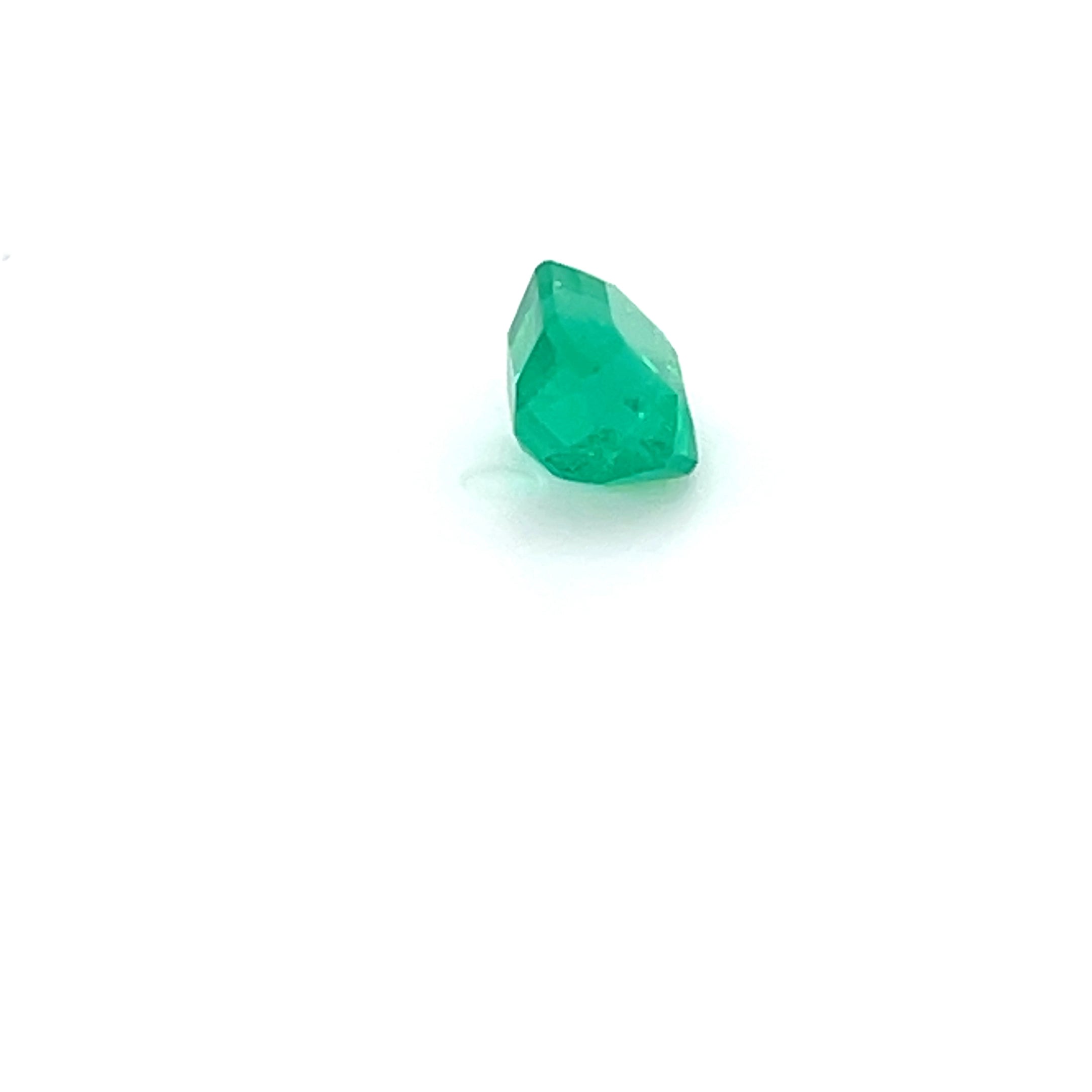 0.99 ct Square Cut Colombian Emerald