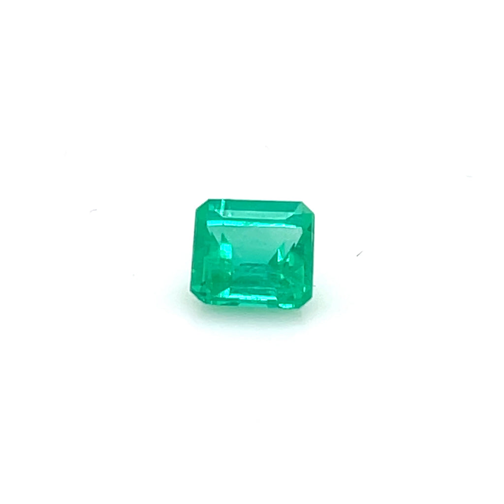 1.11 ct Square Cut Colombian Emerald