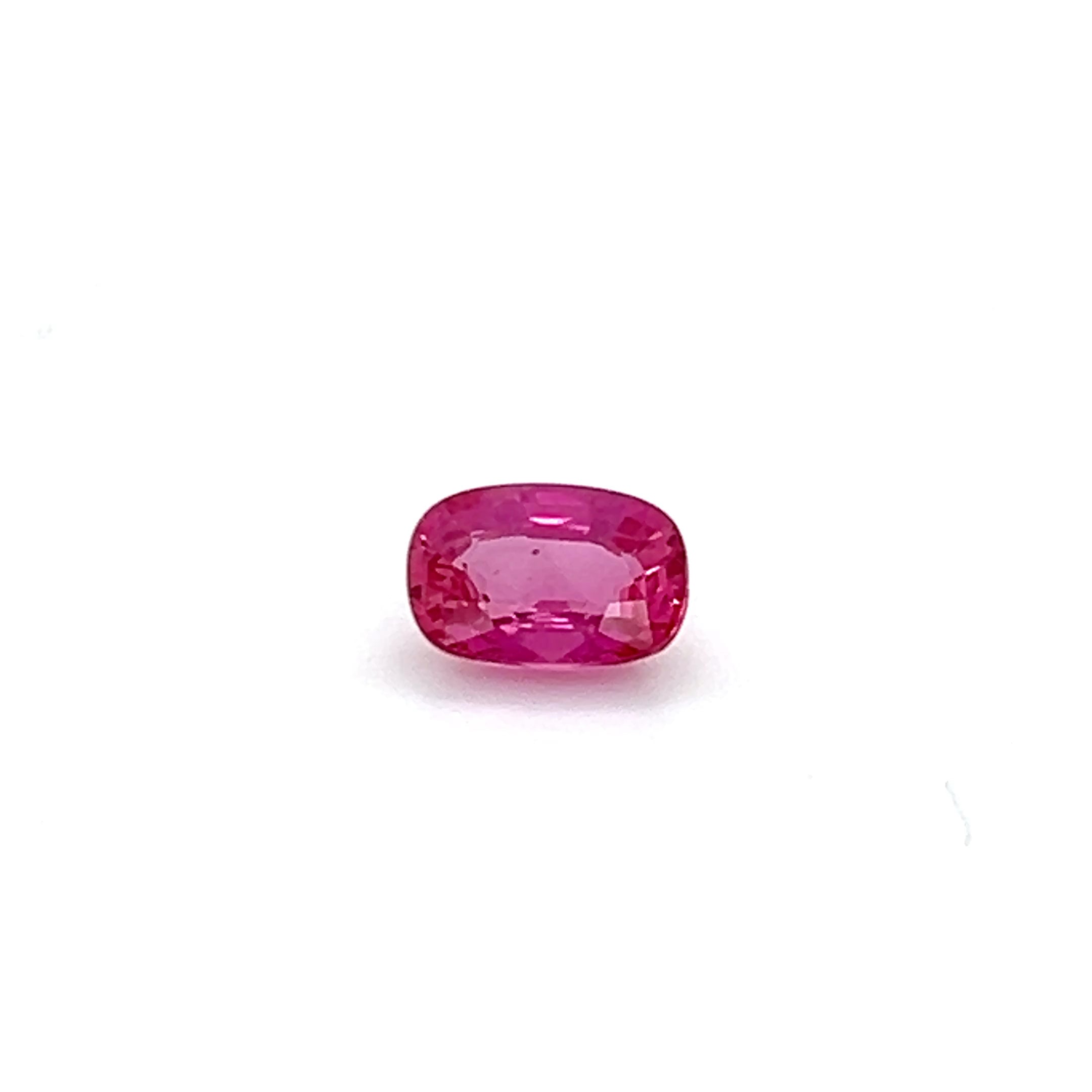 1.02 ct Cushion Cut Mozambique Ruby