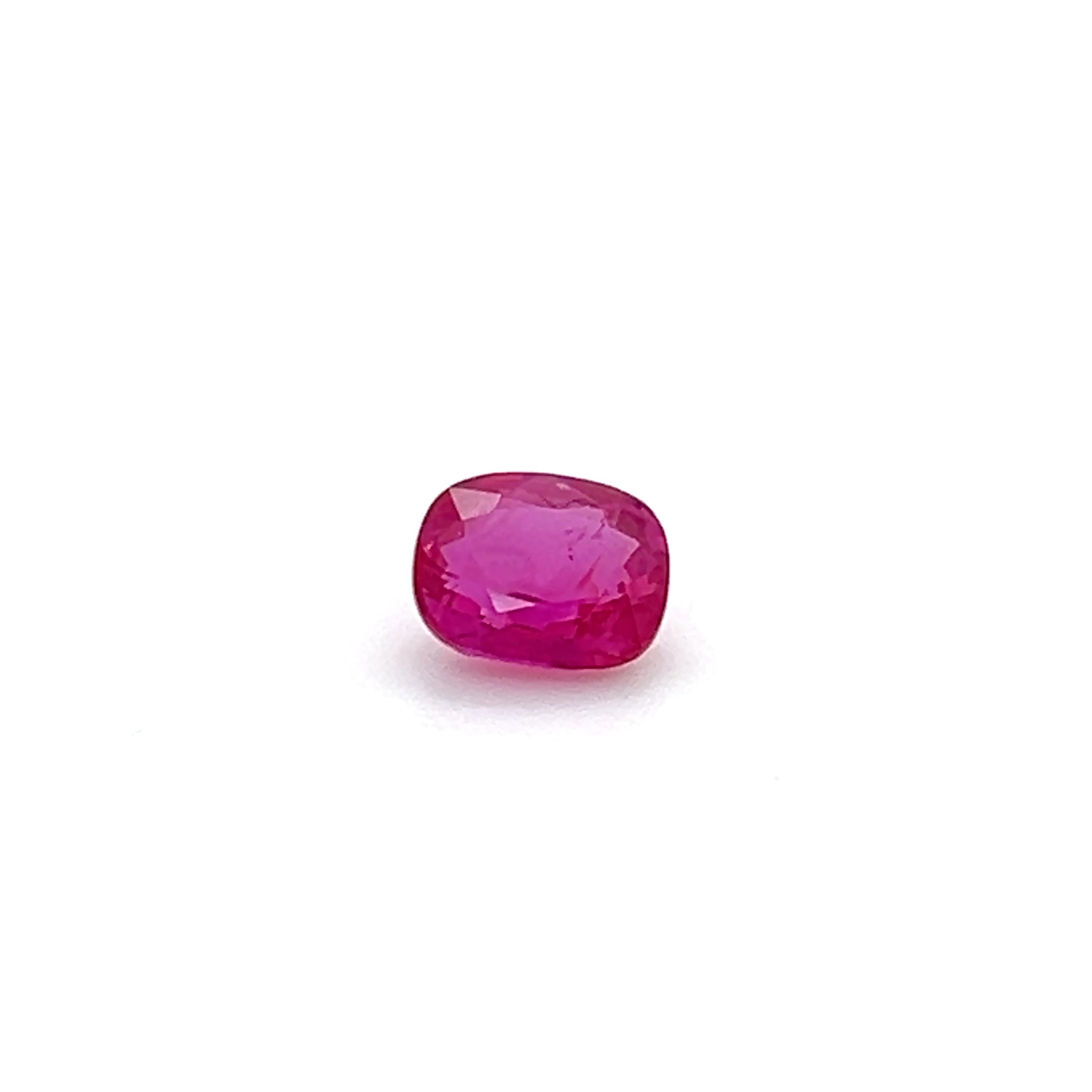 1.03 ct Cushion Cut Mozambique Ruby