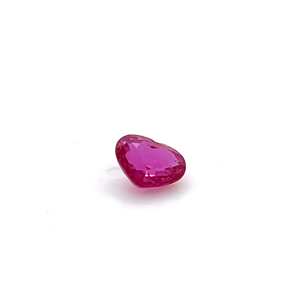 1.02 ct heart Cut Mozambique Ruby