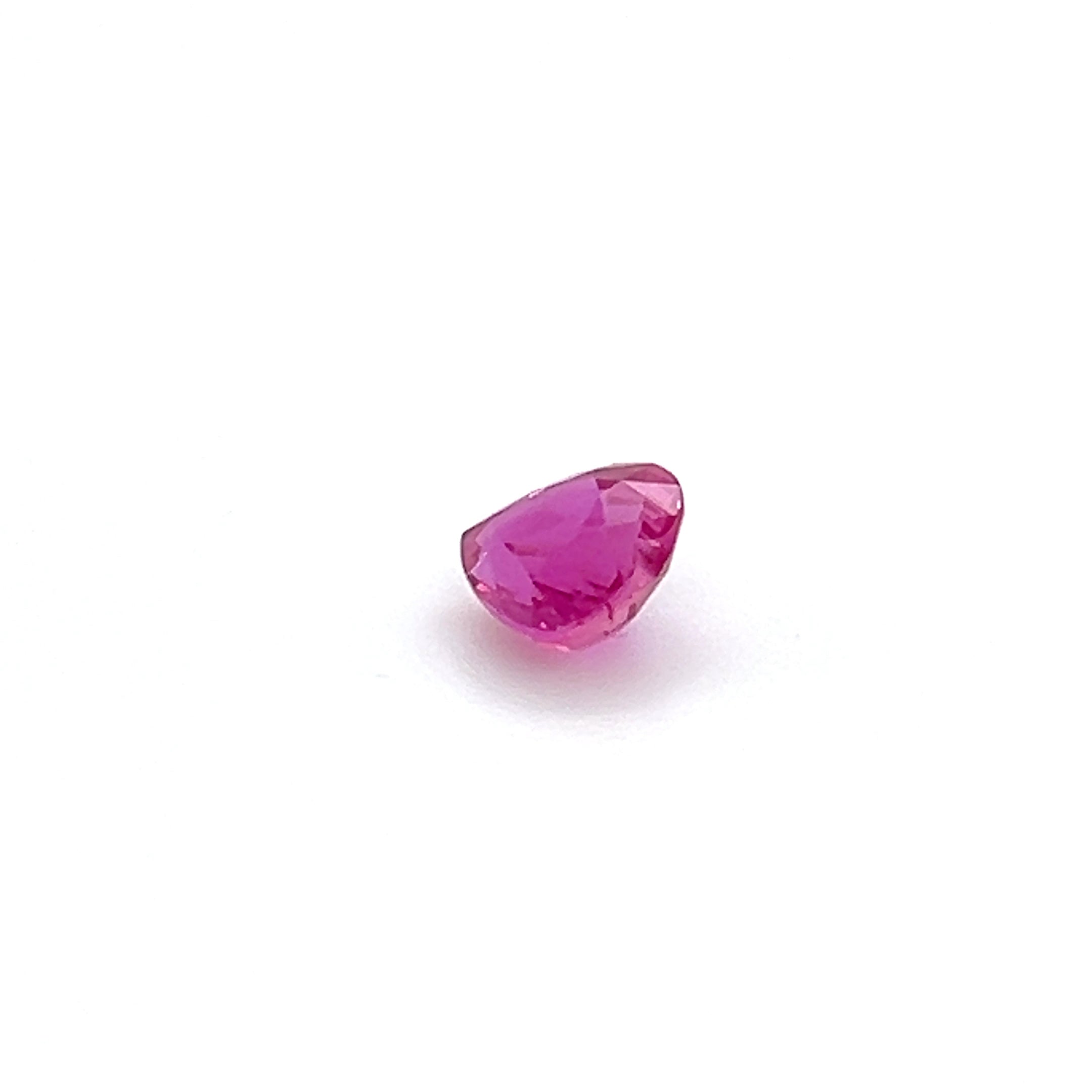 1.06 ct heart Cut Mozambique Ruby