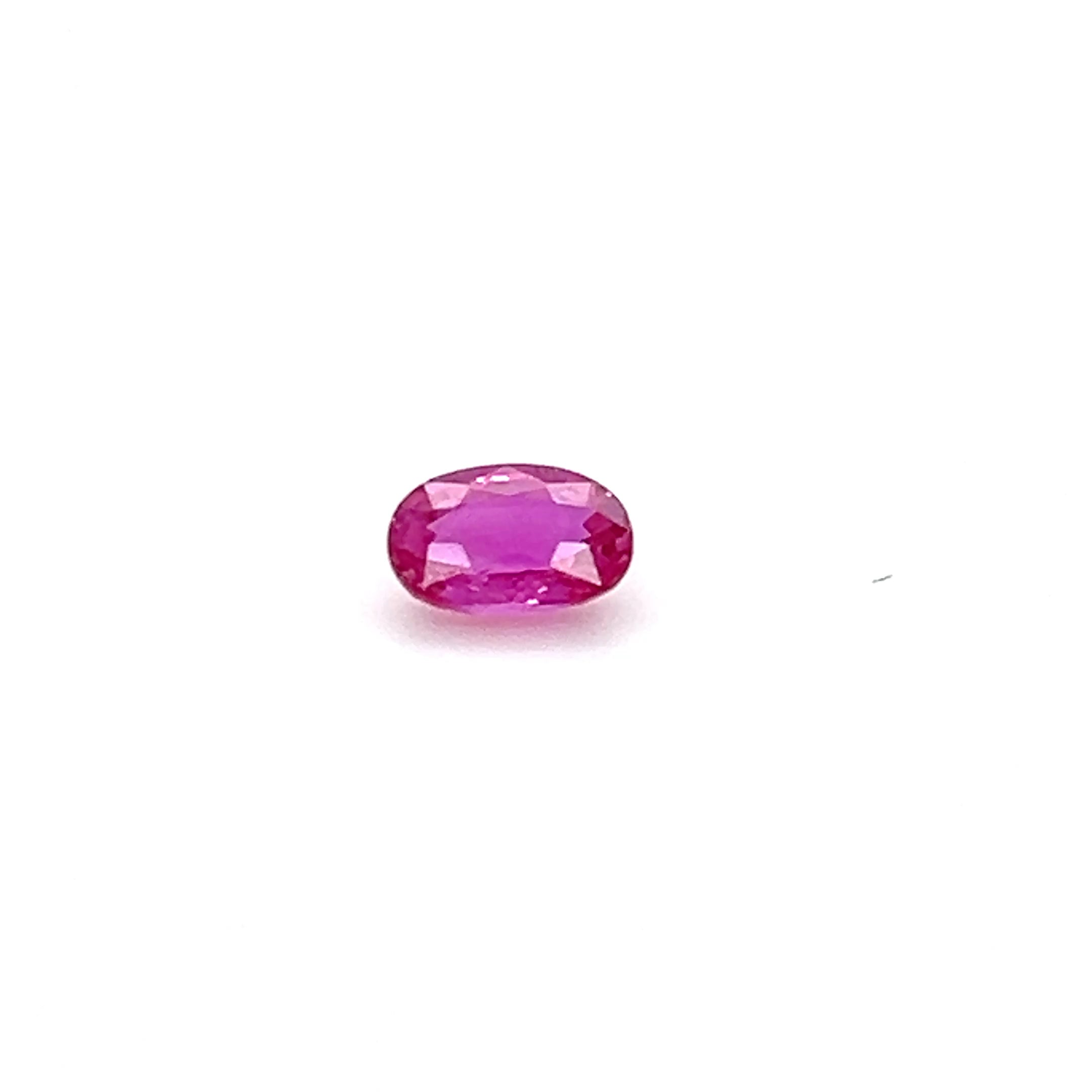 0.66 ct Oval Cut Mozambique Ruby