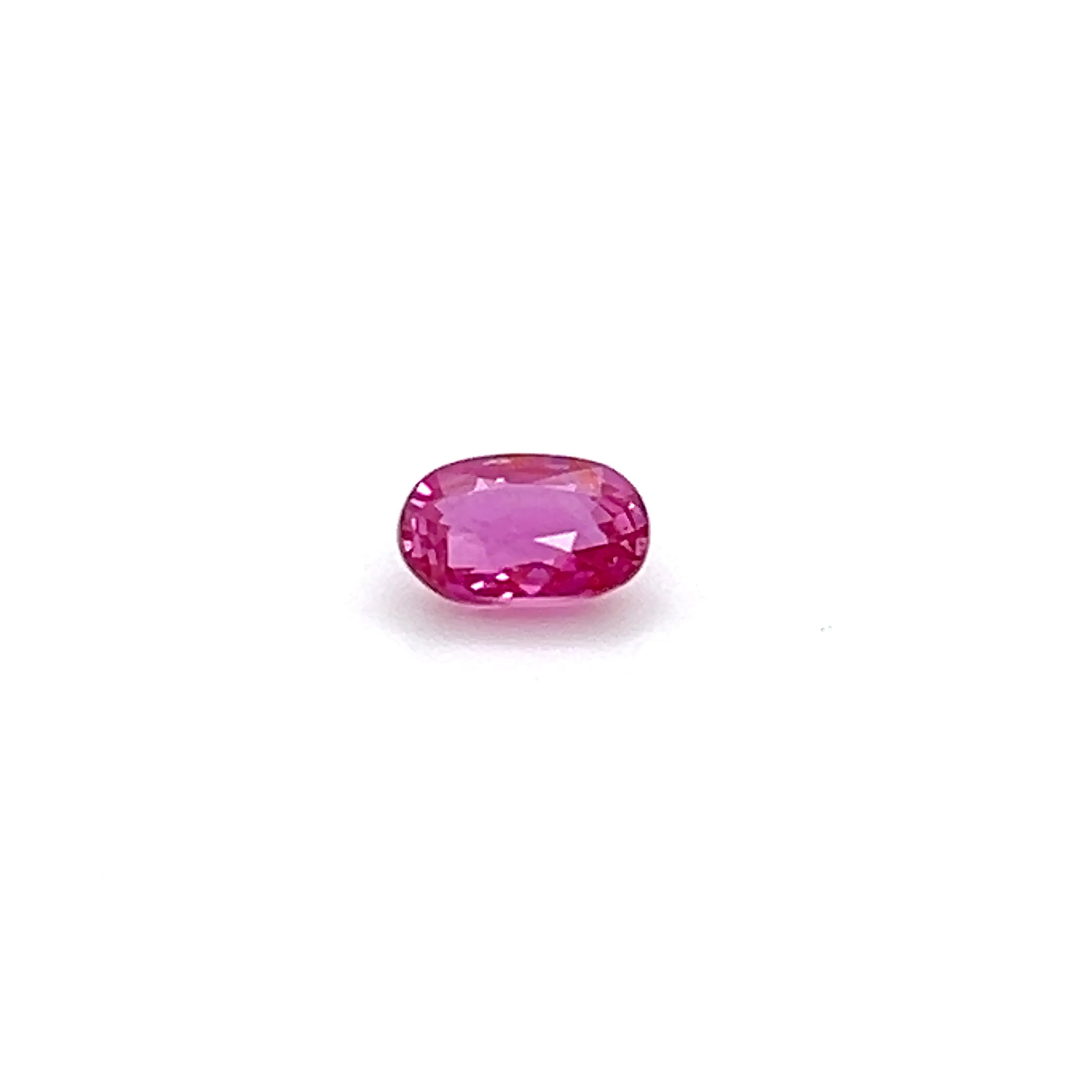 0.68 ct Oval Cut Mozambique Ruby