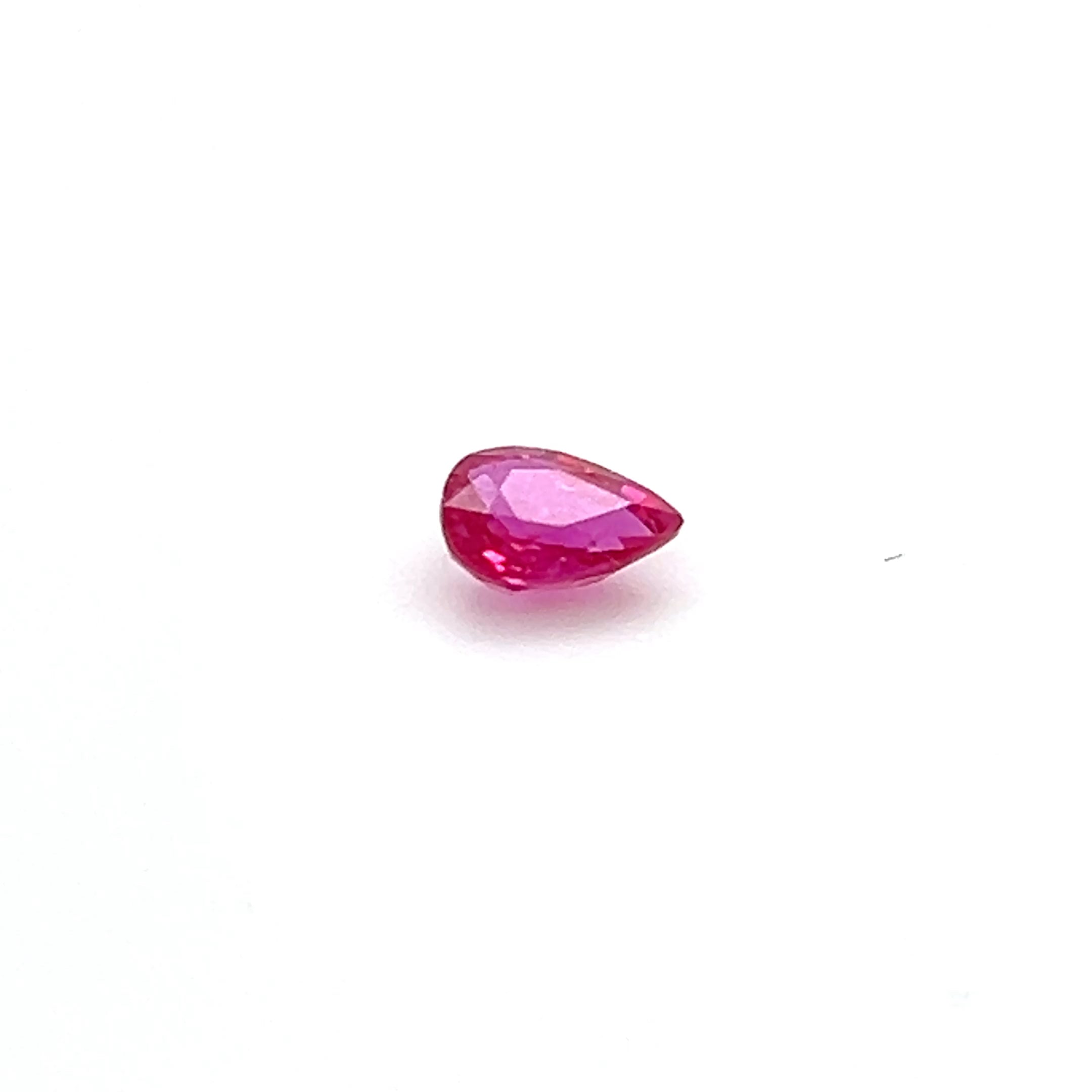 0.65 ct Pear Cut Mozambique Ruby