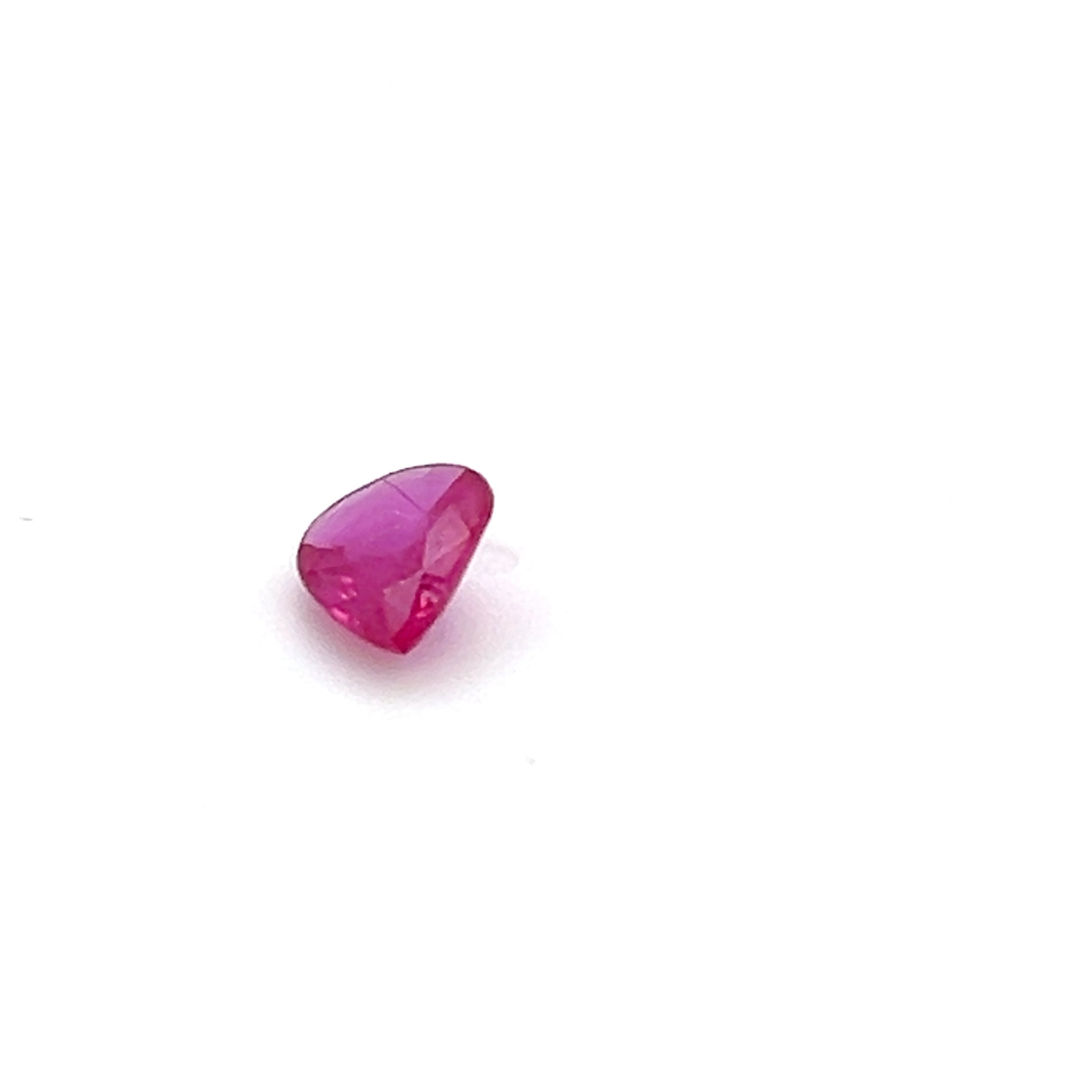 0.68 ct Pear Cut Mozambique Ruby