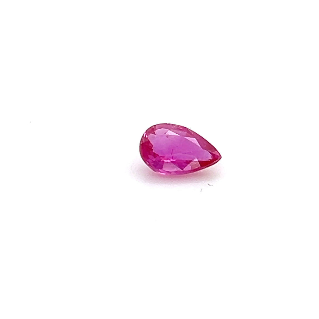 0.76 ct Pear Cut Mozambique Ruby