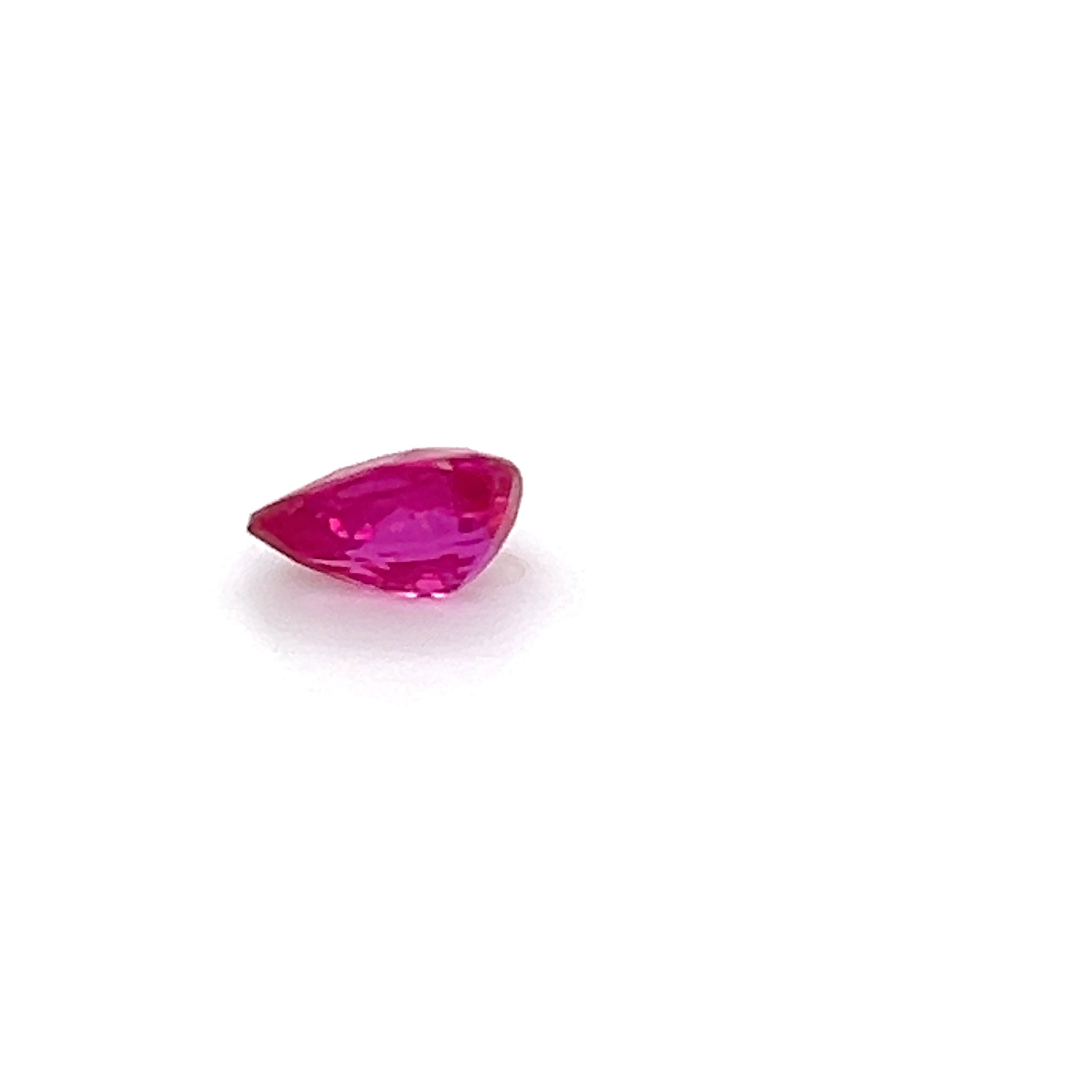 0.92 ct Pear Cut Mozambique Ruby