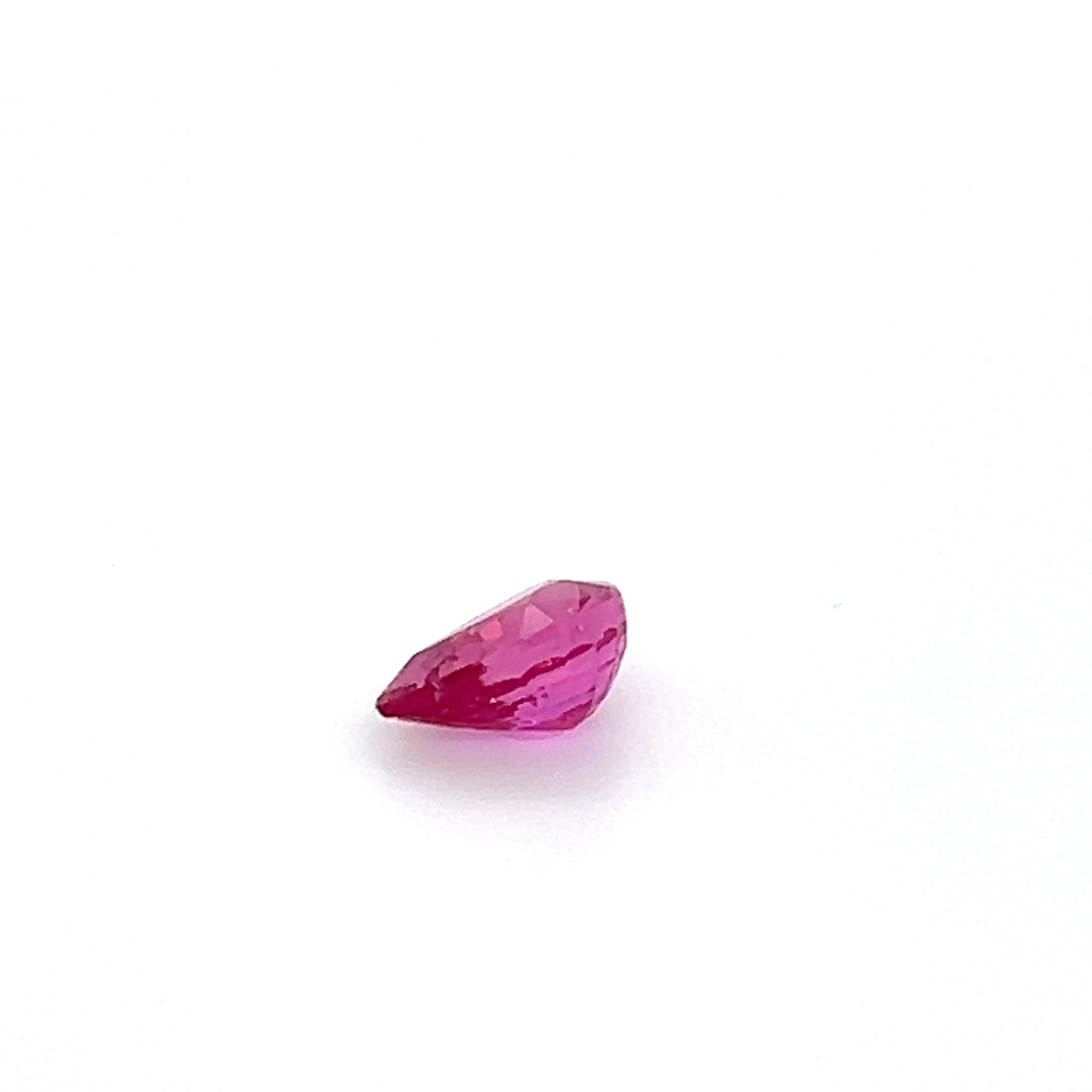 0.99 ct Pear Cut Mozambique Ruby