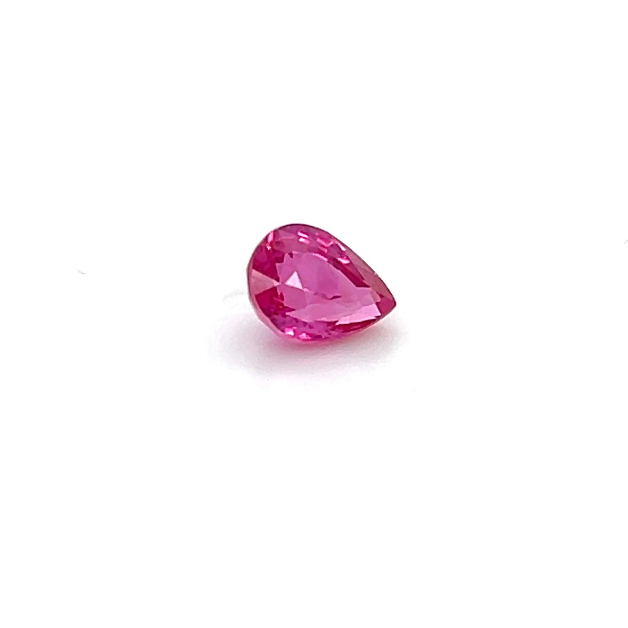 1.10 ct Pear Cut Mozambique Ruby