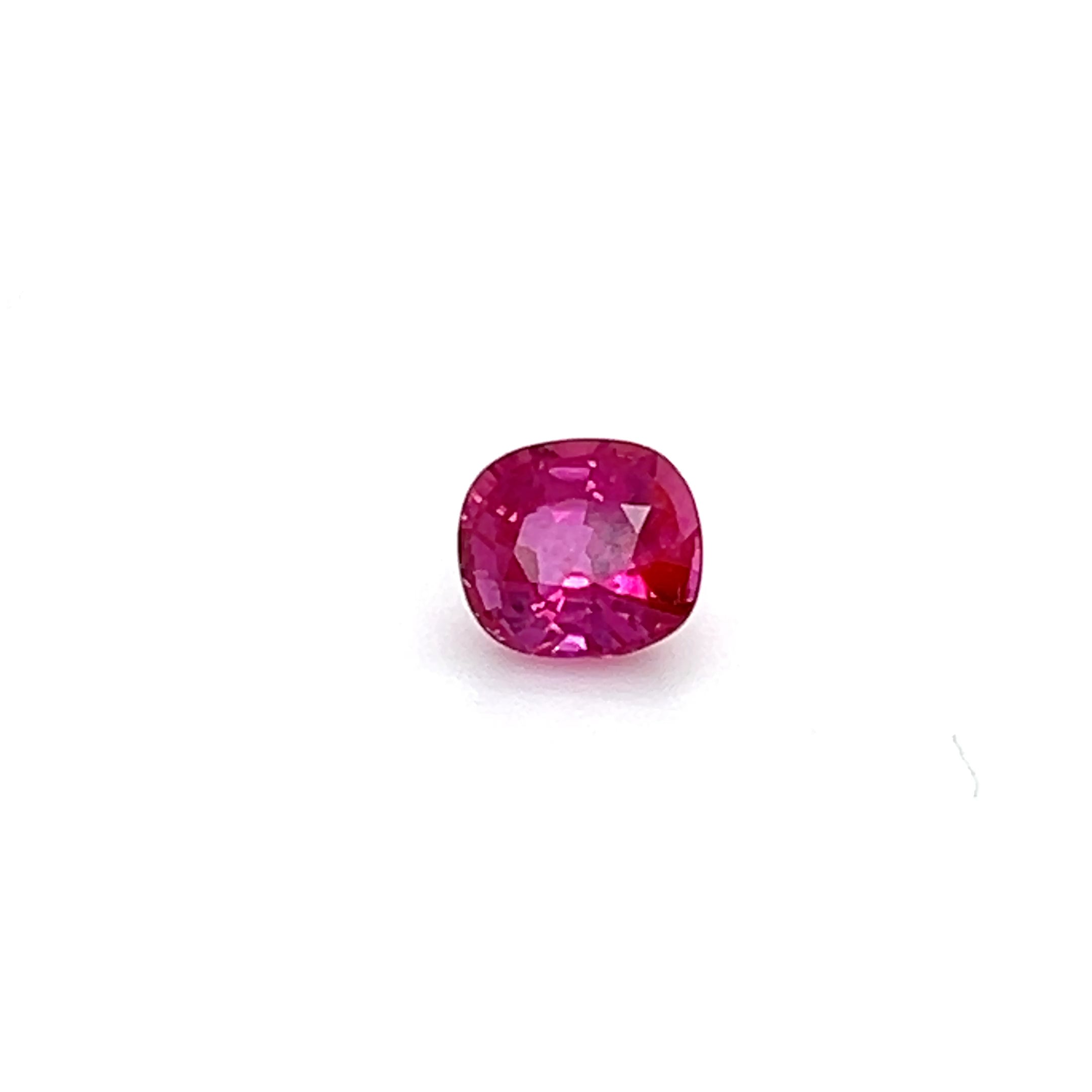 1.01 ct Cushion Cut Mozambique Ruby