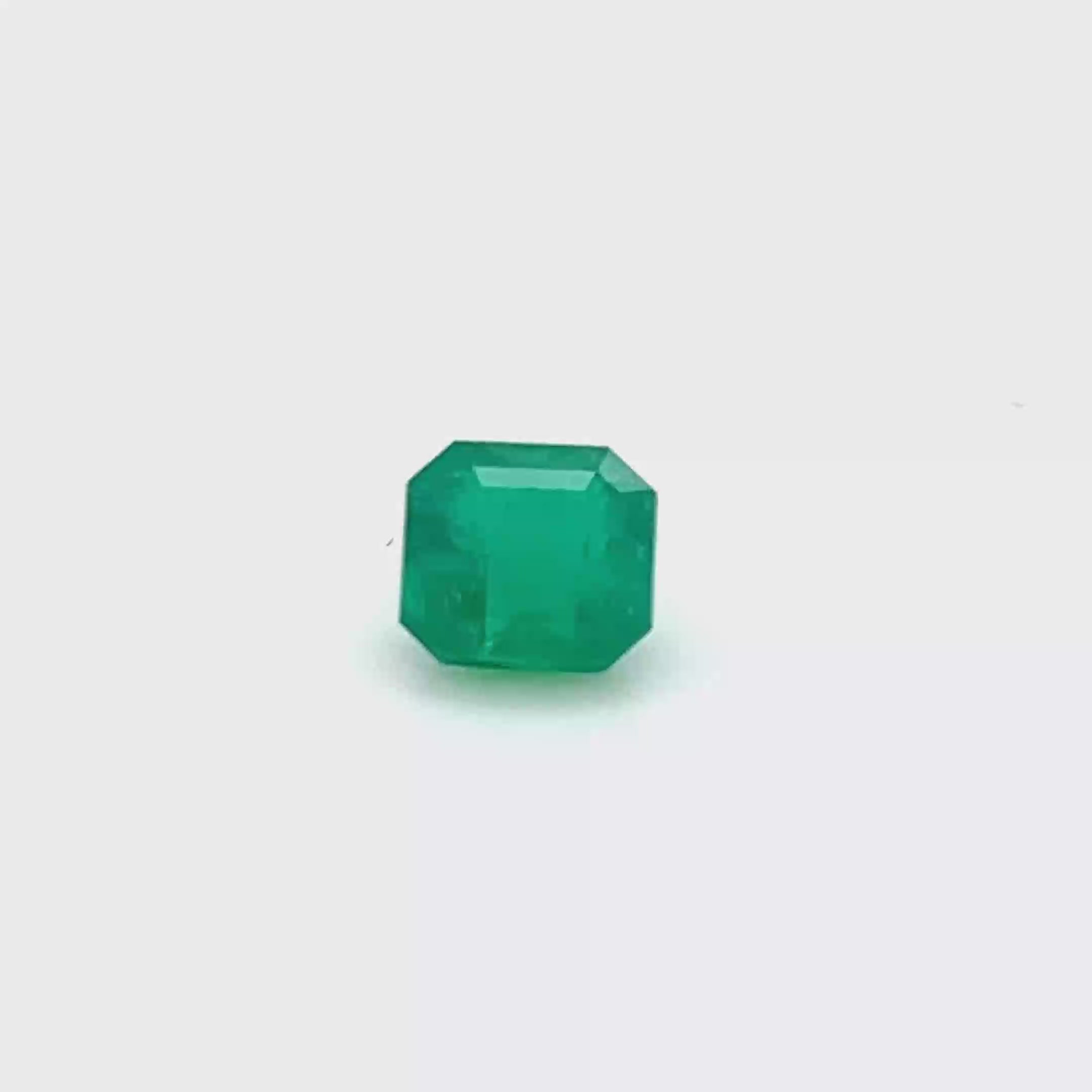 1.01 ct Square Cut Colombian Emerald