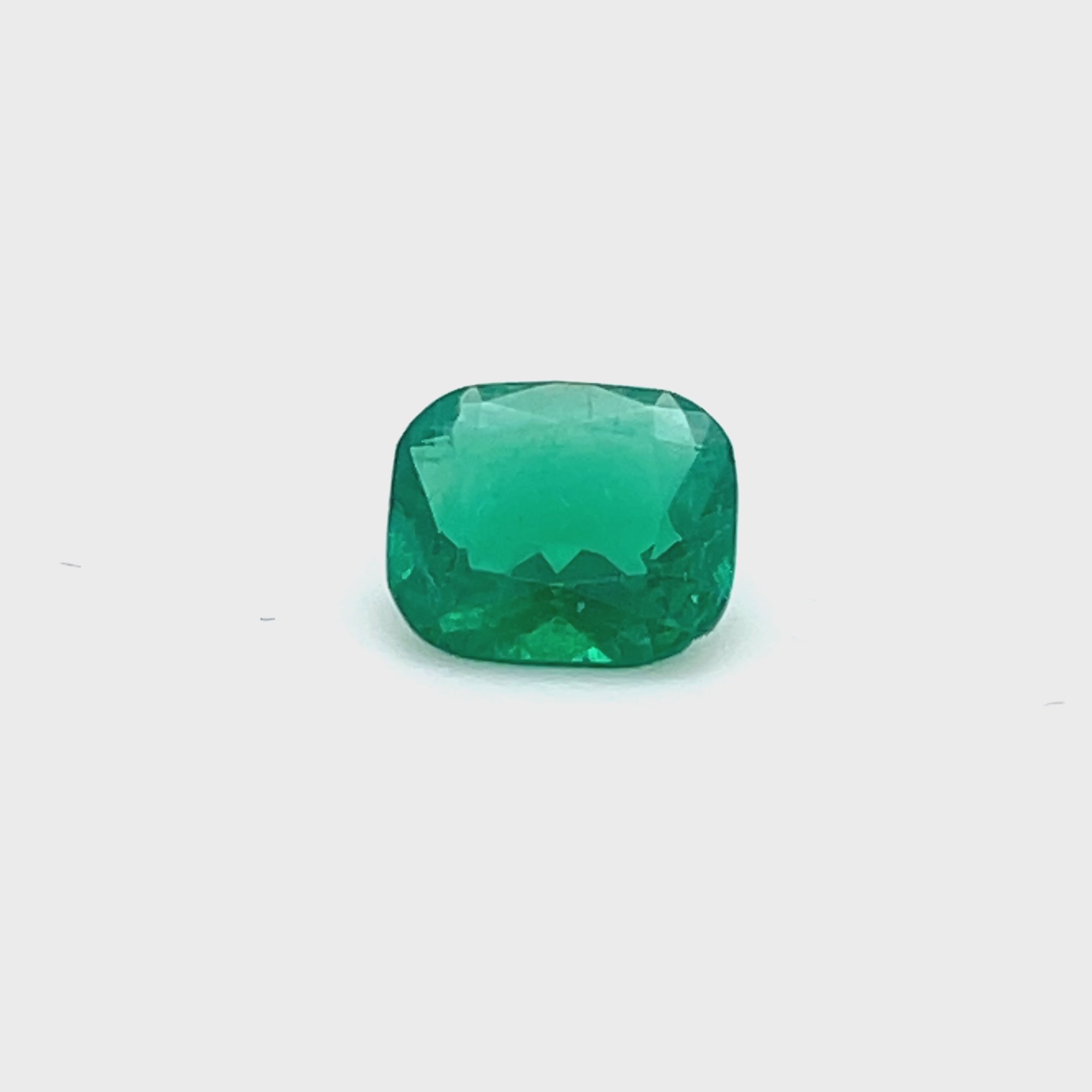 1.64 ct Cushion Cut GIA Colombian Emerald