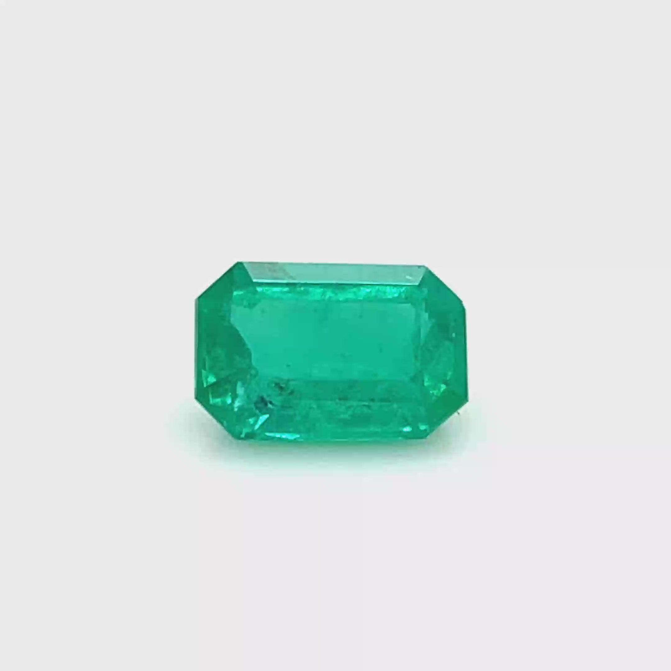 2.85 ct Emerald Cut Colombian Emerald