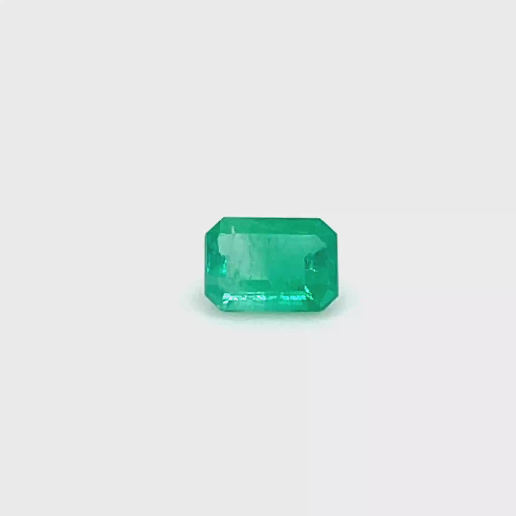 0.84 ct Emerald Cut GIA Colombian Emerald