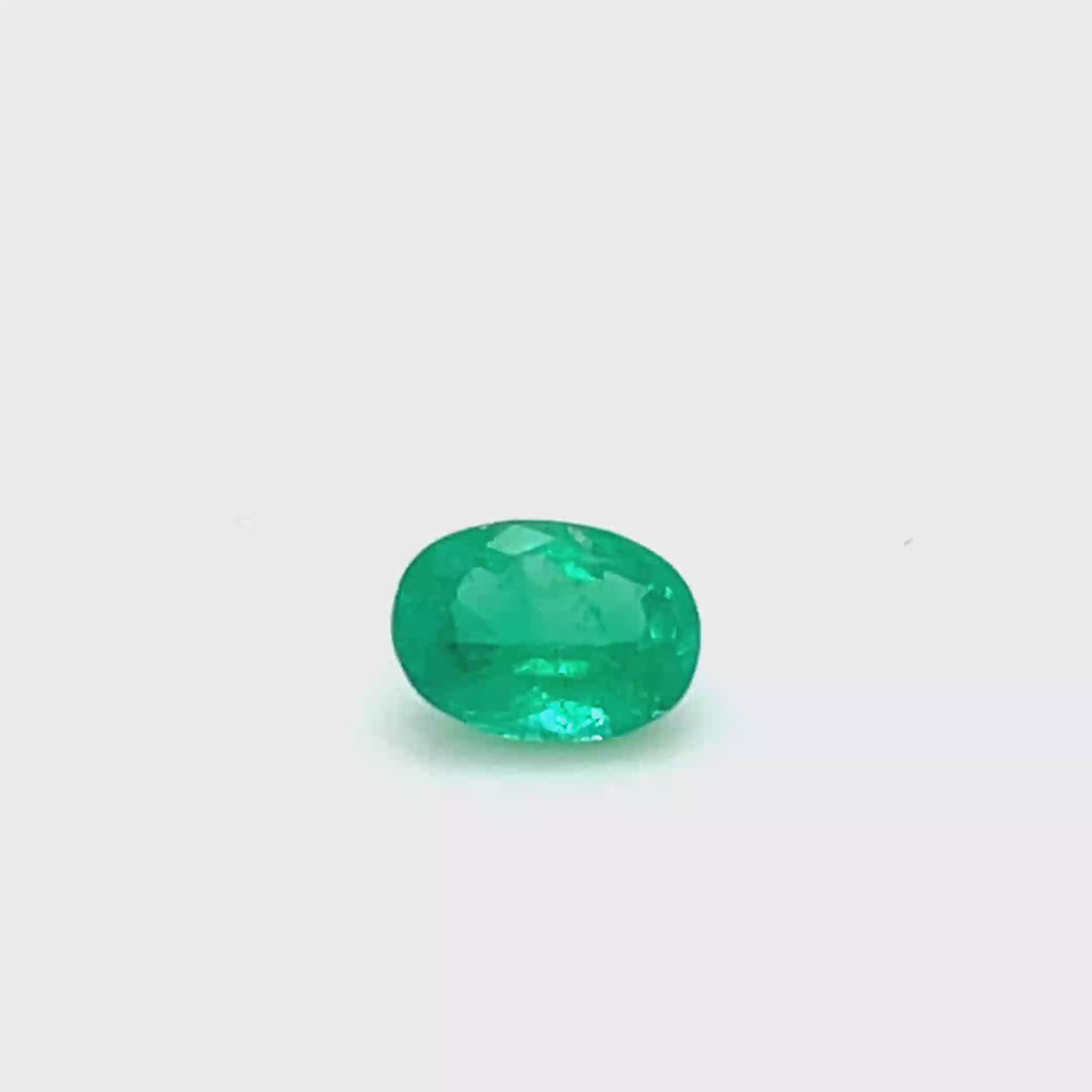 1.00 ct Oval Cut Colombian Emerald