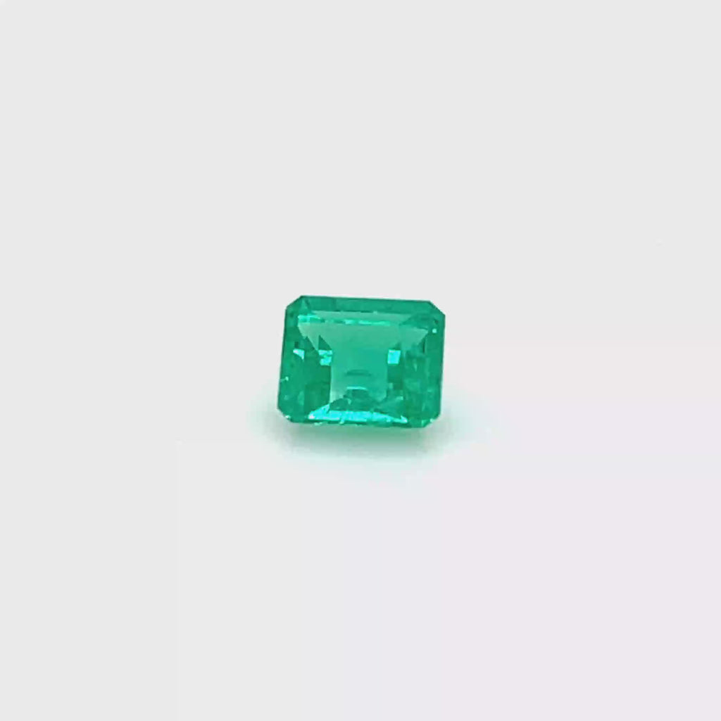 0.83 ct Emerald Cut Colombian Emerald
