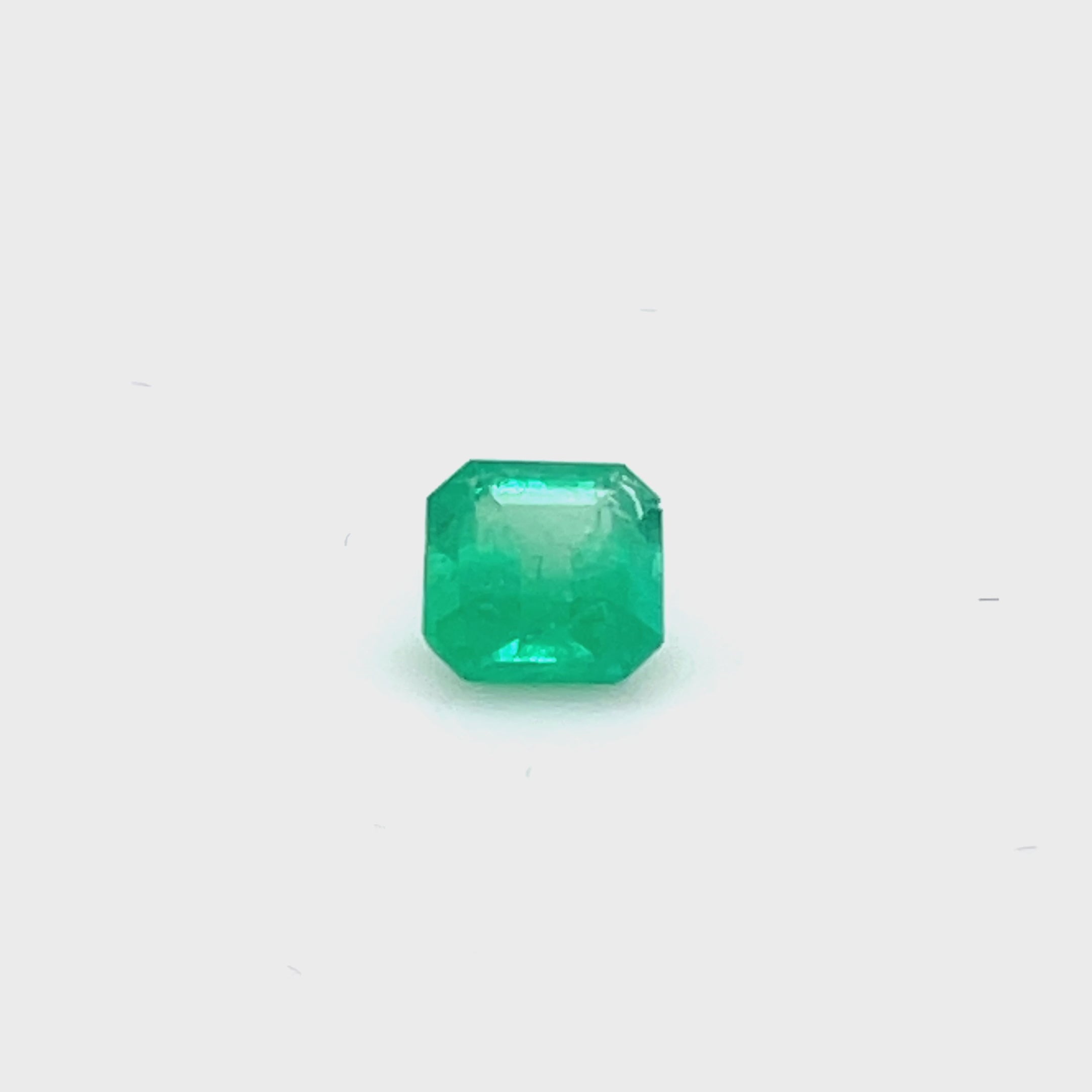 0.76 ct Square Cut Colombian Emerald