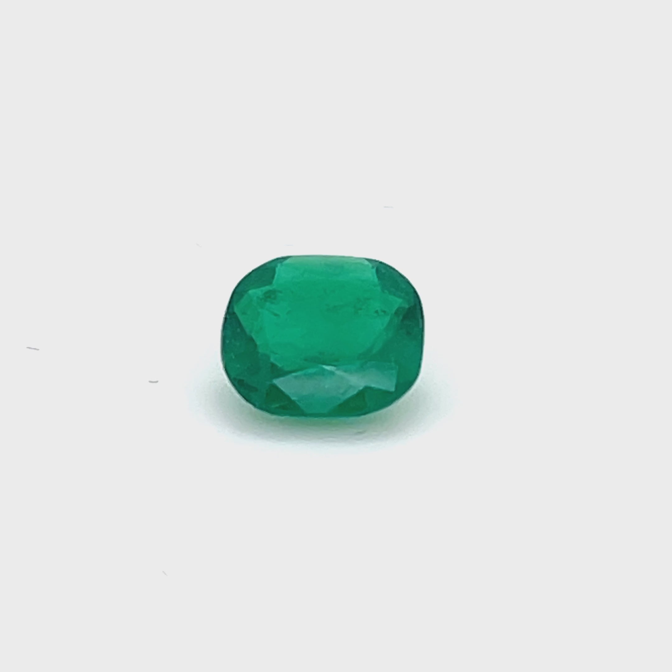 1.54 ct Cushion Cut GIA Colombian Emerald