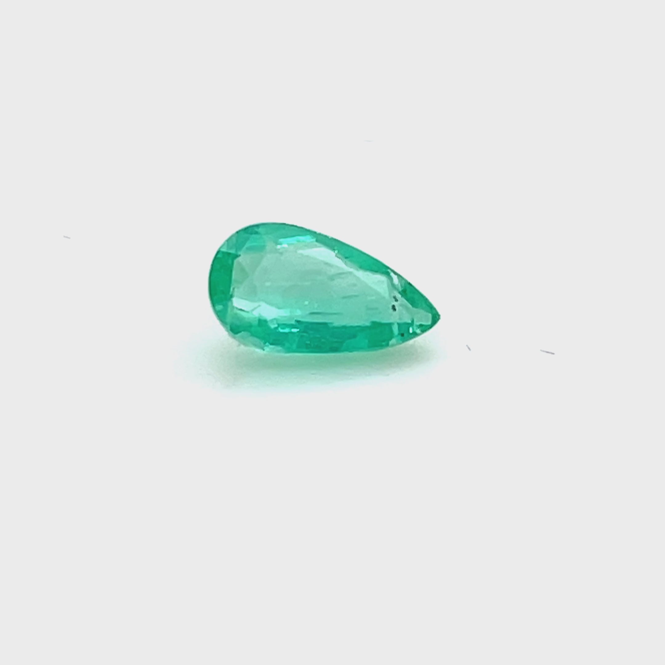 1.14 ct Pear Cut GIA Colombian Emerald