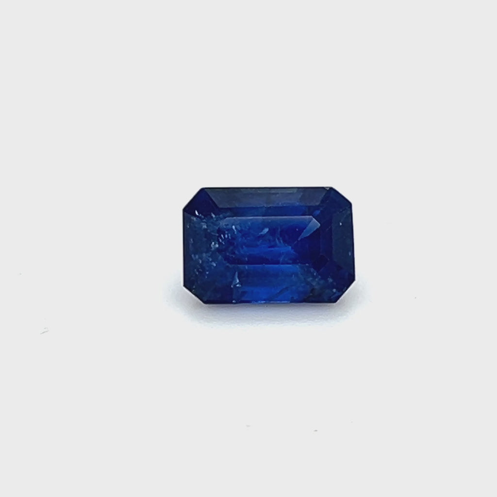 3.13 ct Emerald Cut Sri Lankan Sapphire