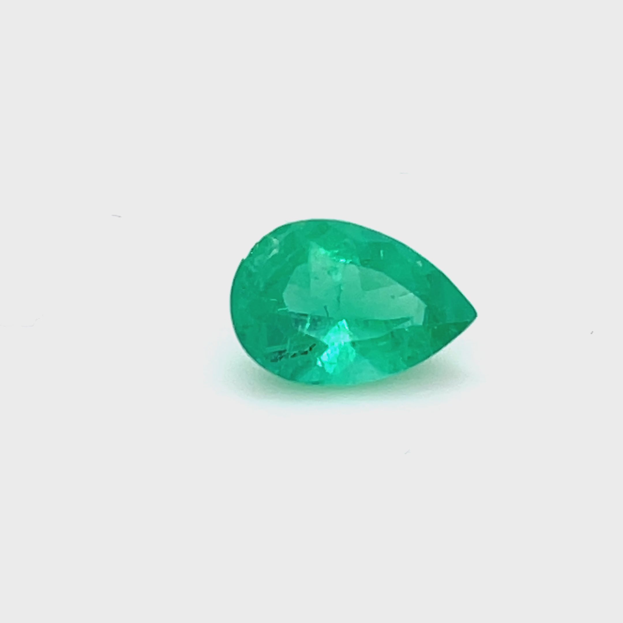 1.82 ct Pear Cut Colombian Emerald