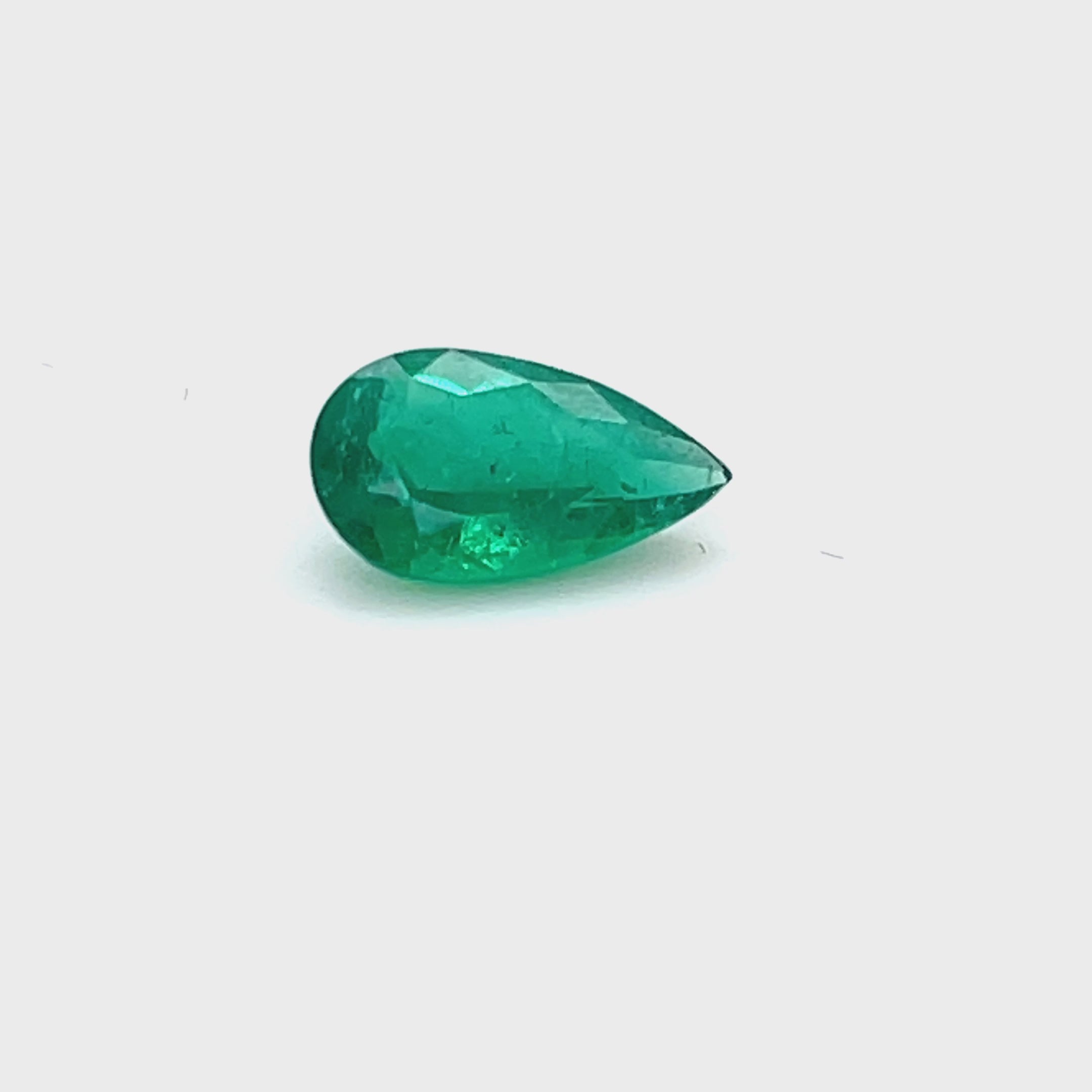 1.20 ct Pear Cut Colombian Emerald