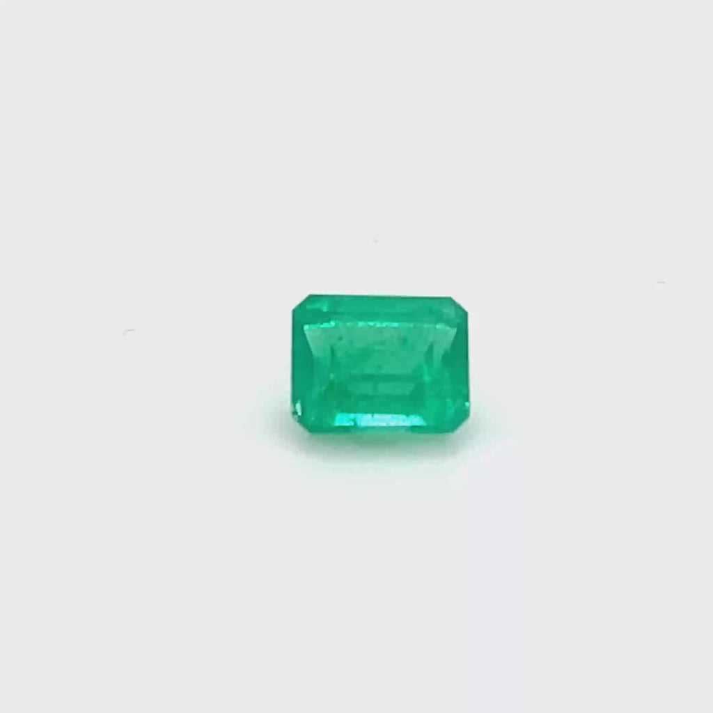1.11 ct Emerald Cut Colombian Emerald